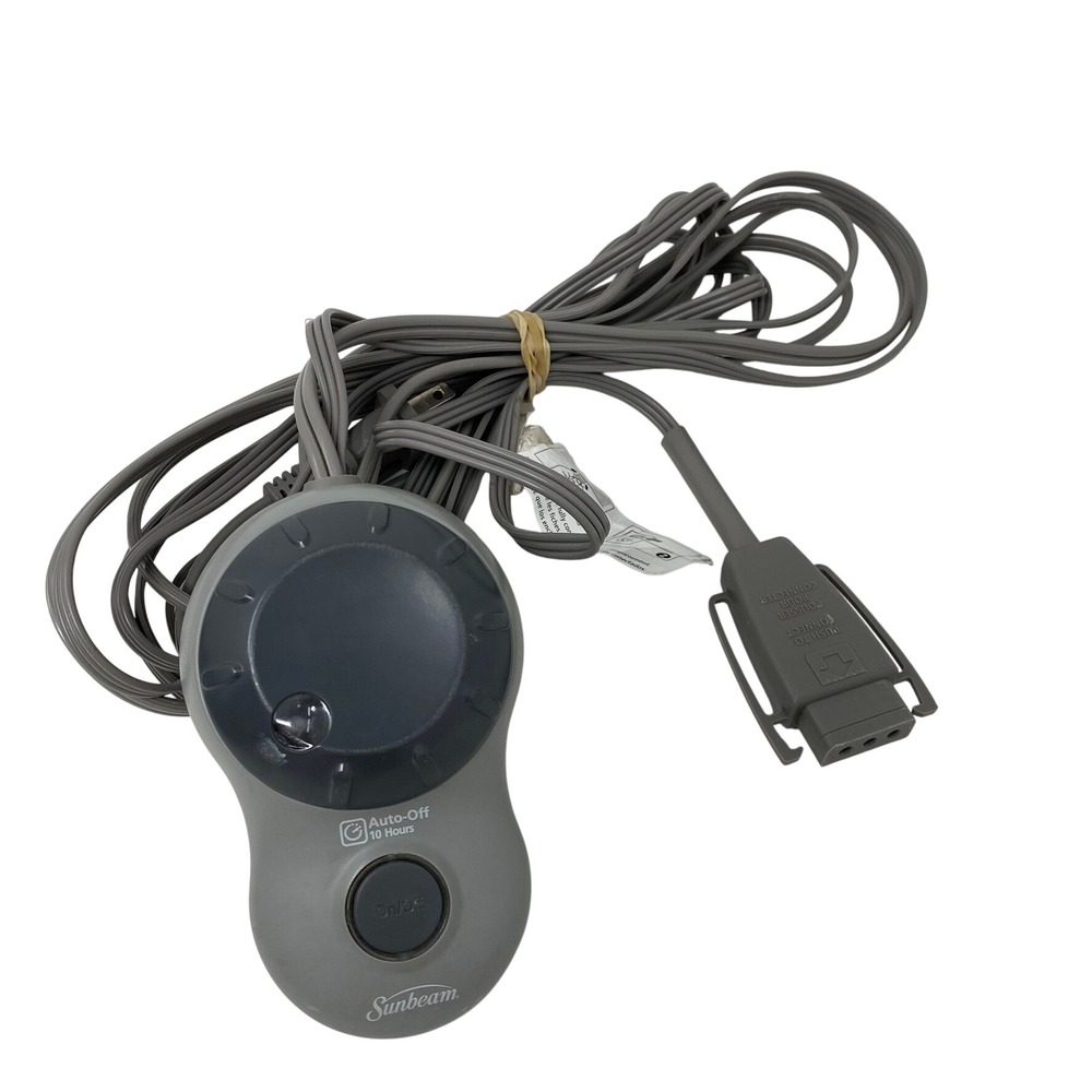 Sunbeam Electric Blanket Controller OS Gray Style S85A 10-Hour Auto-Off